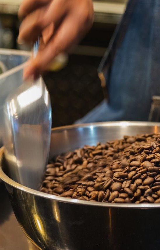 Bei uns können Sie Ihren Kaffee auch selber mischen