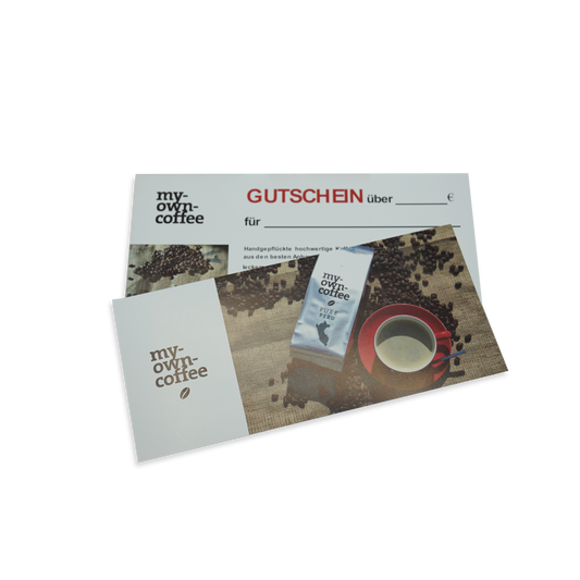 Gutschein für frisch gerösteten Kaffee
